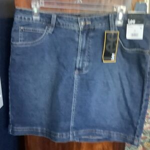Lee Dark Blue Denim Skort, new